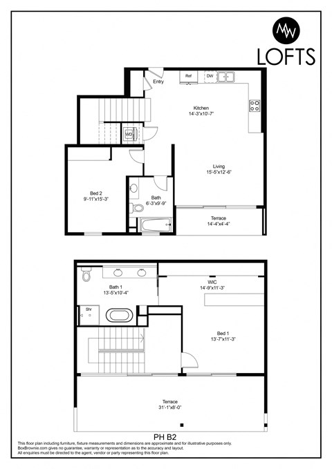 floor plan of the loft